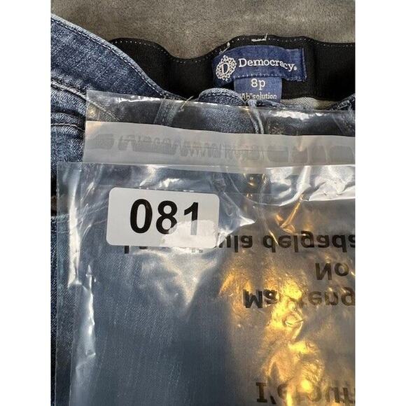 Democracy Jeans Womens 8 P Straight Ab Solution Mid Rise Dark Wash Stretch 28x29 - Picture 6 of 6